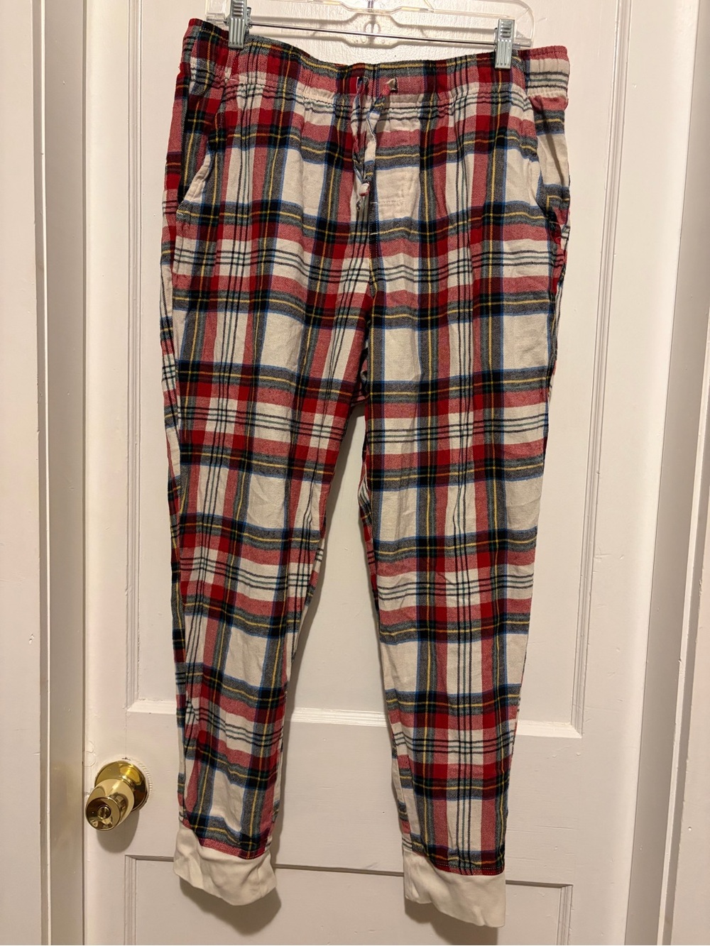 Old Navy Red Plaid Men's Jogger Pajama Pants